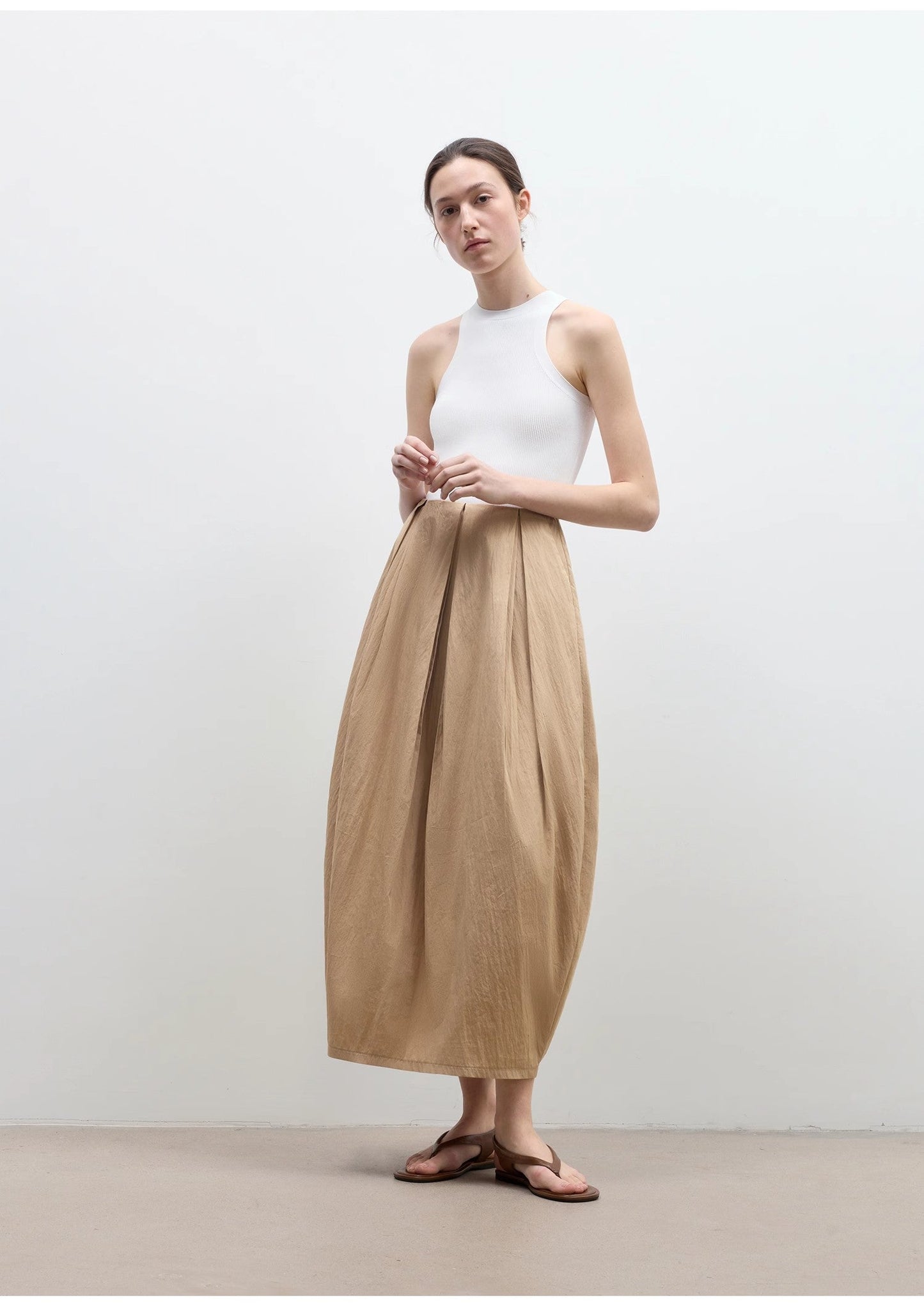 "Peninsula Art" Styling Flower Bud Skirt High Waist Skirt for Women