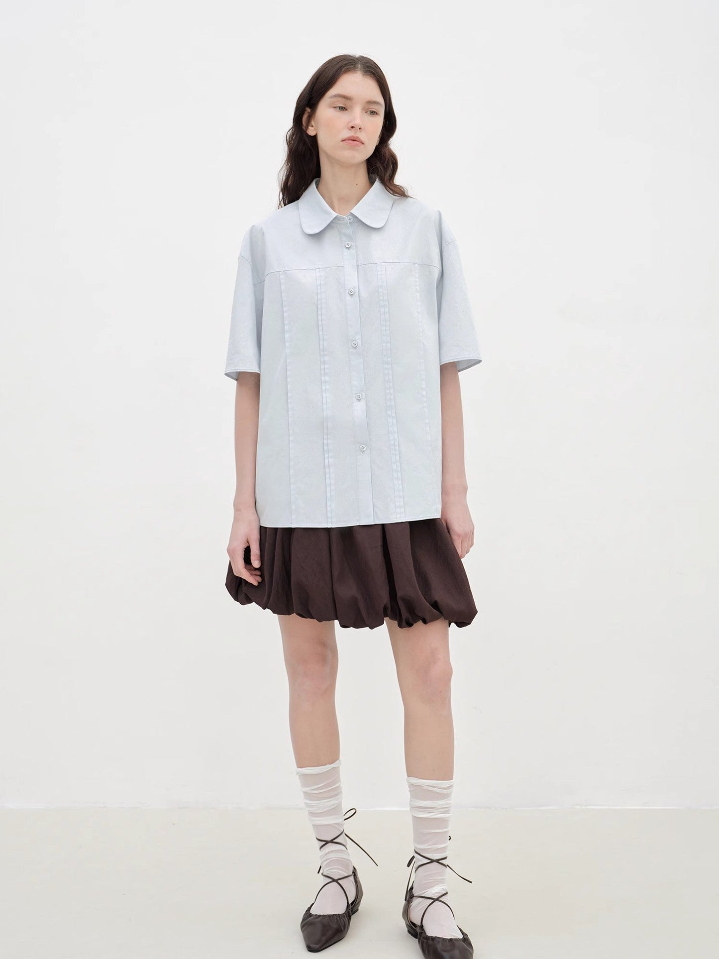 "Sea Salt & Sugar" Cotton Short-Sleeved Shirt