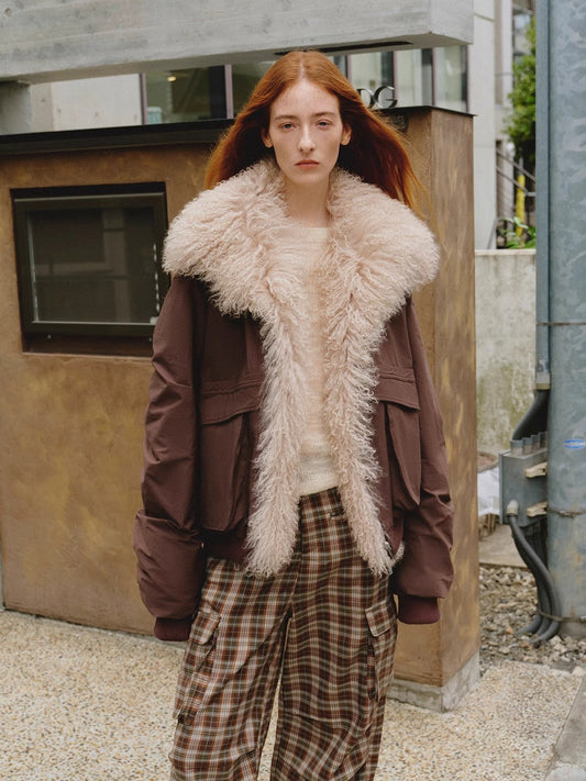 Fireladyfur Women's Waterproof & Warm Down Jacket With a Detachable Silhouette"Winter Is Coming"