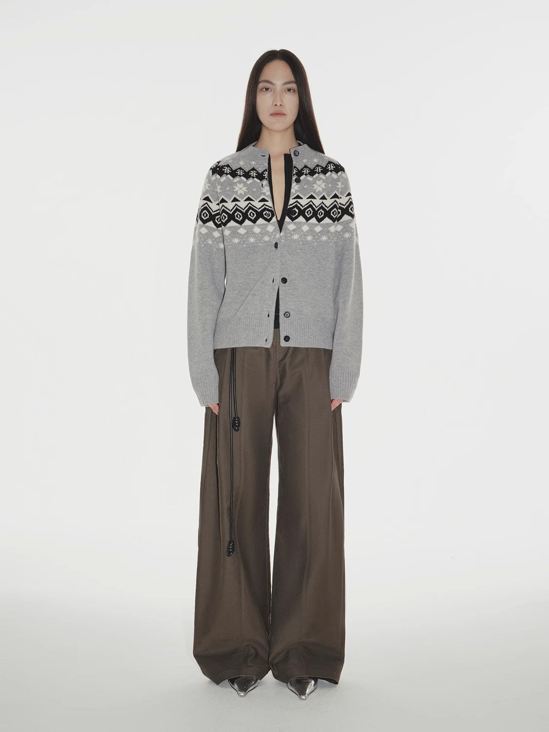 Australian 17.5 Micron Machine Washable Merino Wool Jacquard Sweater