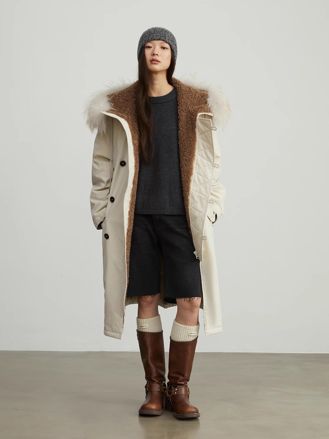 Winter Loose Long Hooded Parka