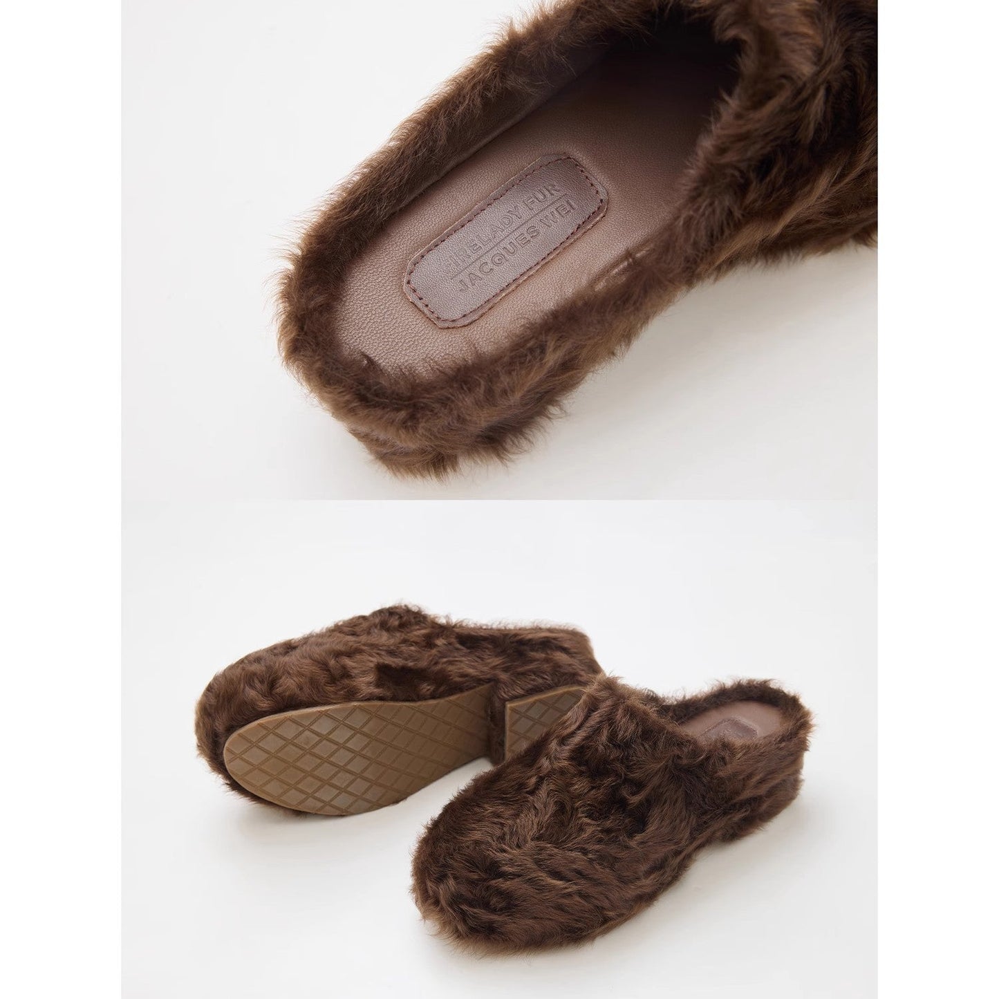 Casual and Stylish Design With Wool, Slip-On Thick-Soled S