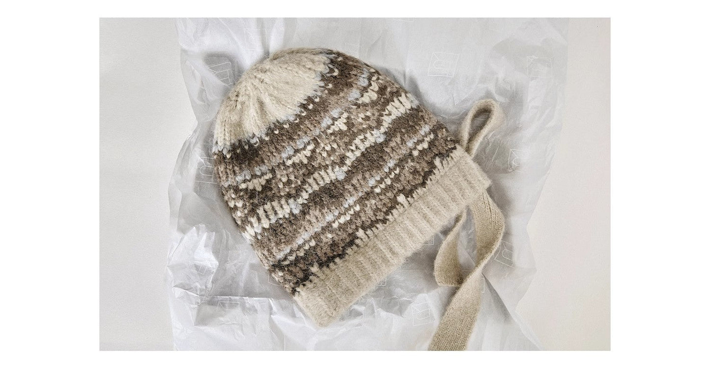 Autumn and Winter Jacquard Knitted Hat Atmospheric Woolen Hat