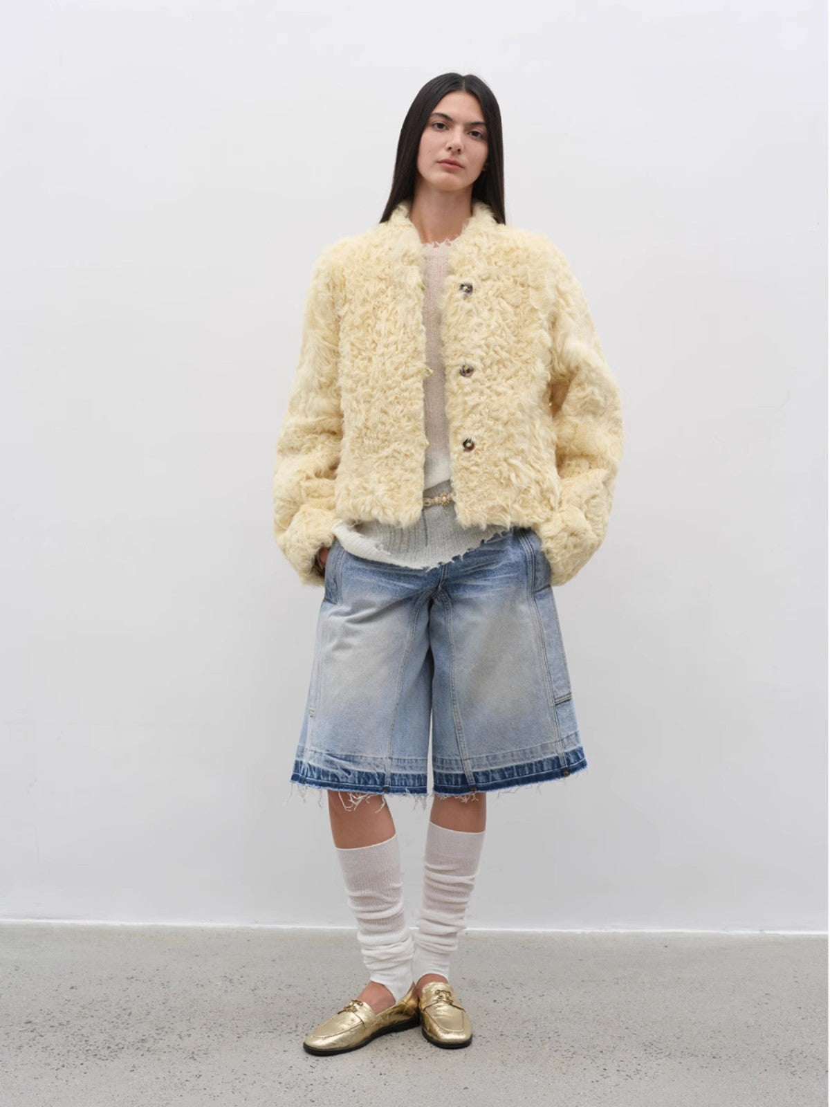 Fireladyfur Women's Imported Sheepskin Coat | New Zealand Wool“Little Bear”