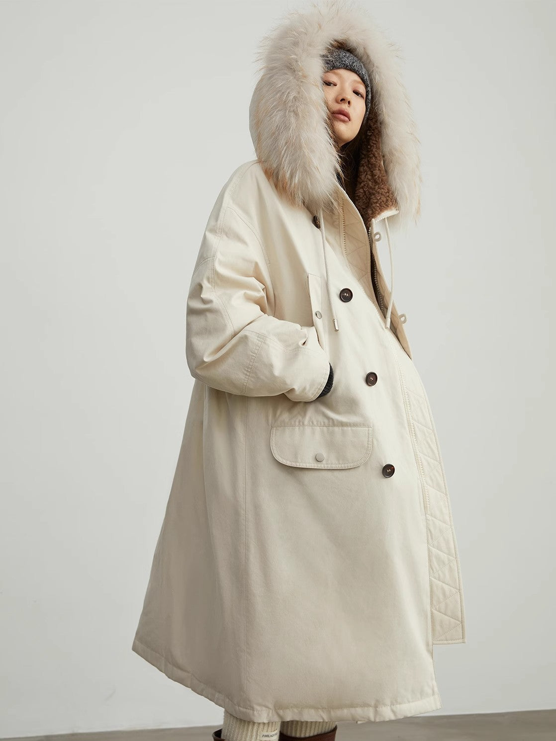 Winter Loose Long Hooded Parka