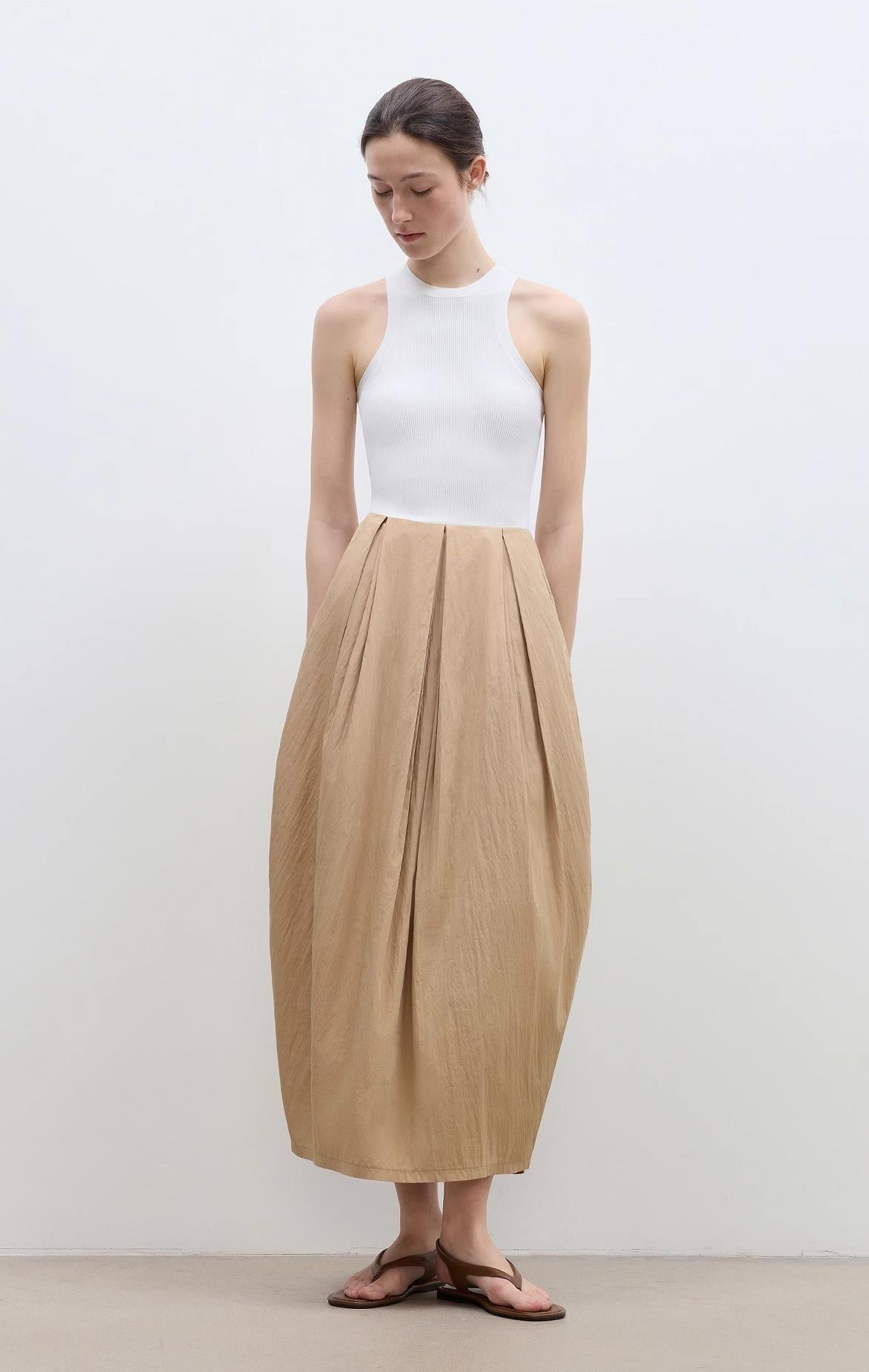 "Peninsula Art" Styling Flower Bud Skirt High Waist Skirt for Women