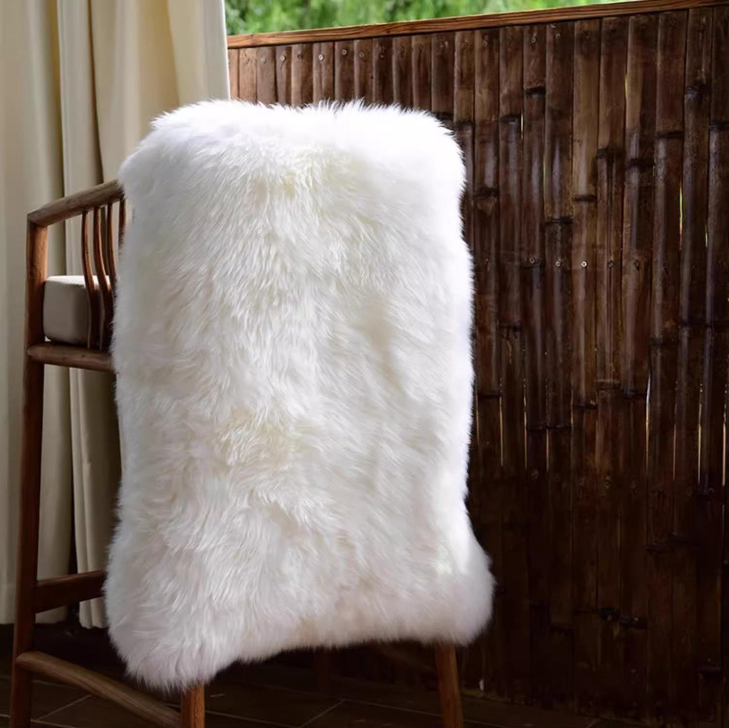 Two Fur Stitching (2'x6') New Zealand Sheepskin Rugs