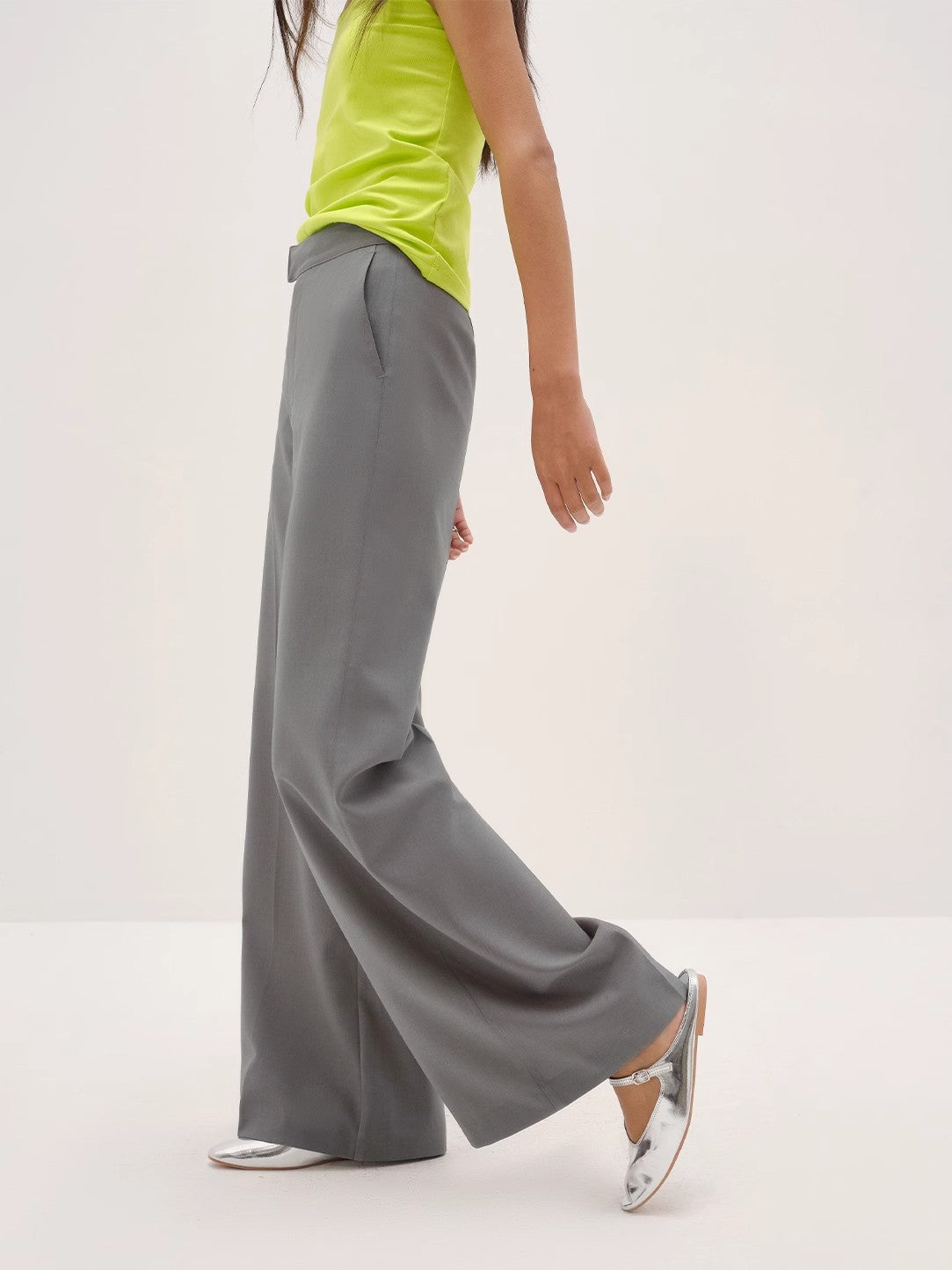 Left Bank Holidays Australian Wool Simple Draped Suit Trousers