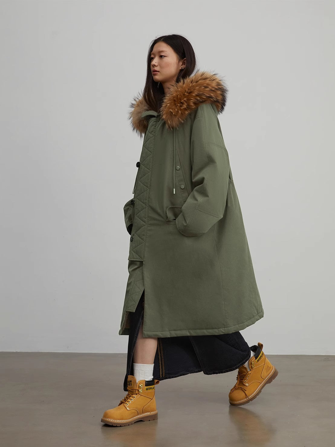 Winter Loose Long Hooded Parka