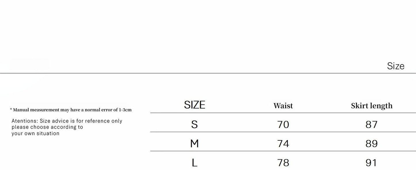 "Floating Lights on the Sea" Adjustable Waist Pleated Straight Skirt