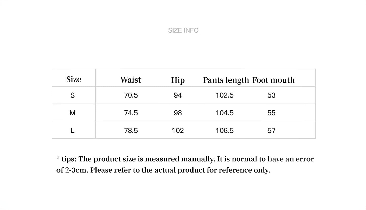 "Free to Run Away" Miu Style Fake Two-Piece Workwear Micro-Flared Casual Pants Low-Waist Slim Zipper Trousers for Women