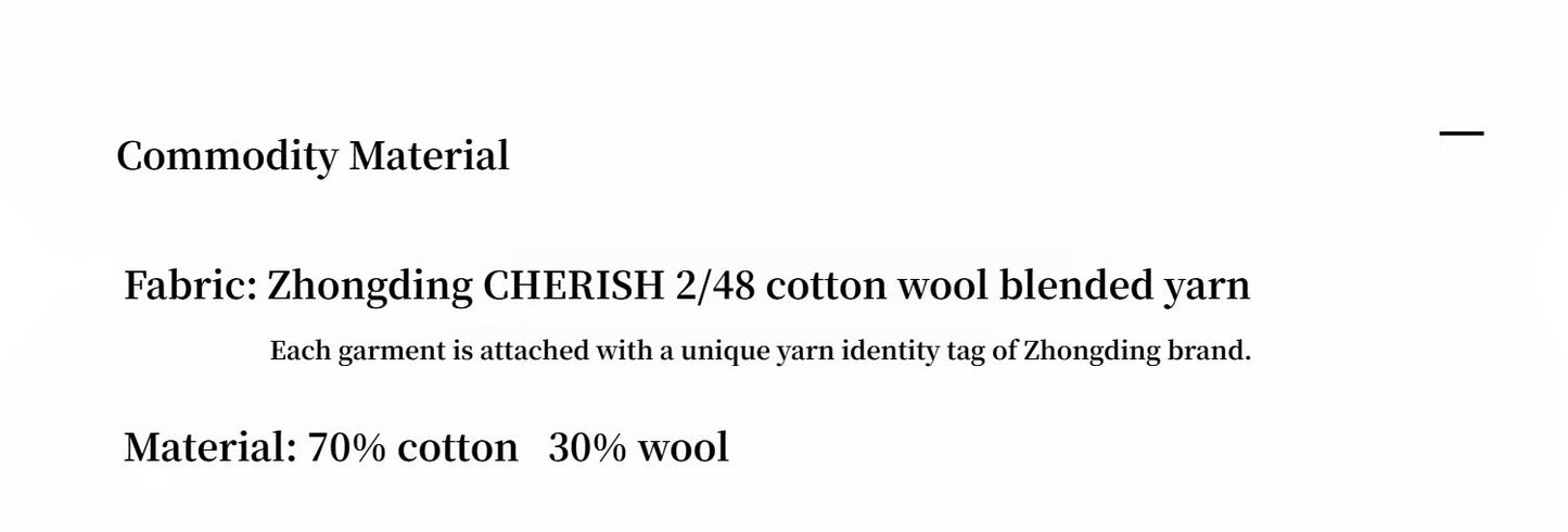 "Spring Muse" Merino Wool / Exquisite Polo Collar Waist-Cinching Knit A-Line Dress for Women