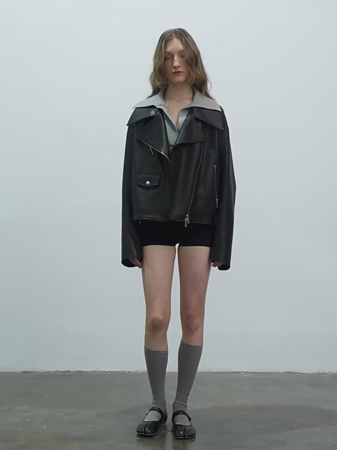 Motorcycle Sheep Leather Jacket Women's Genuine Leather Jacket "Retro Film"