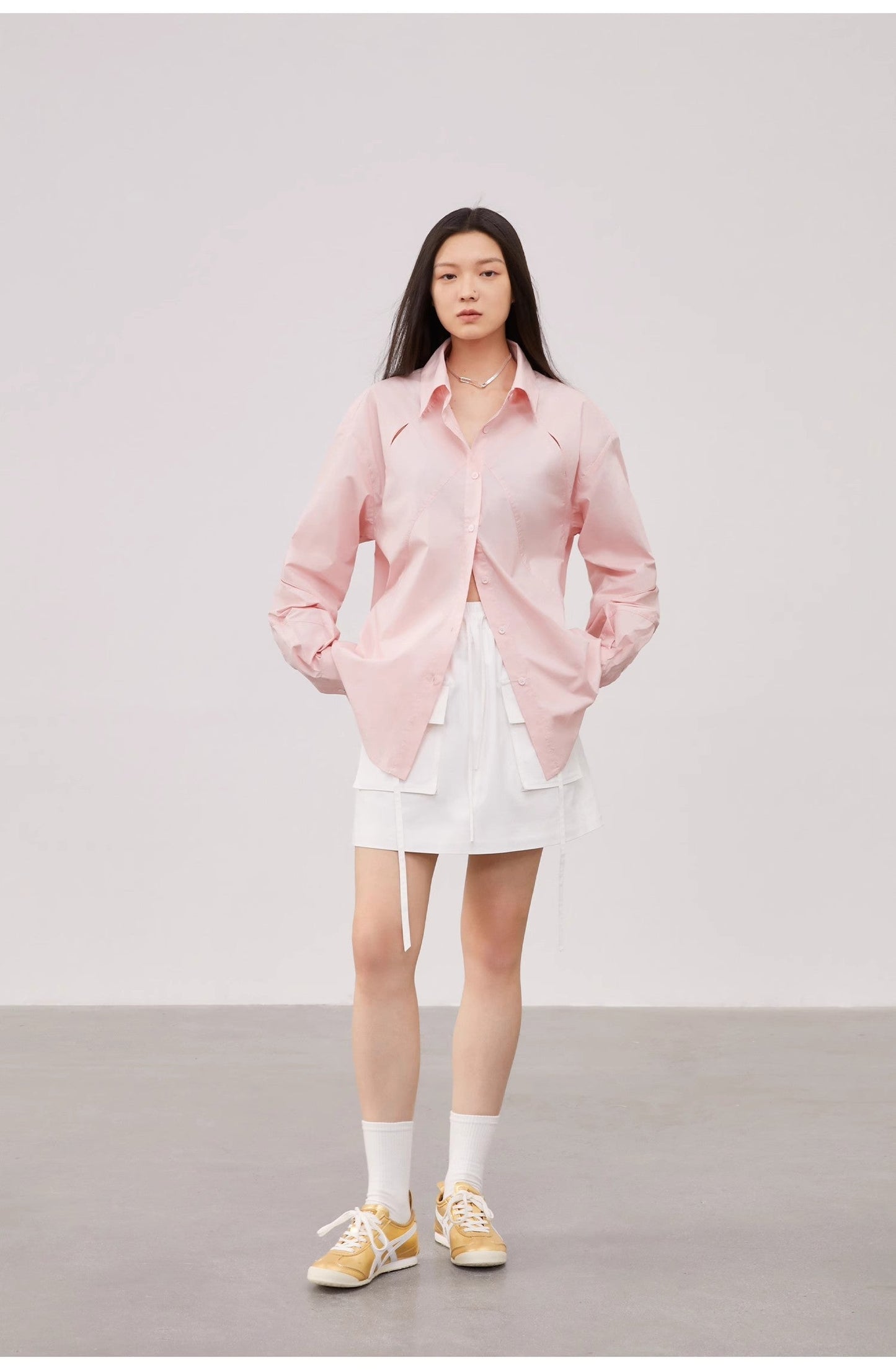 Striped Long-Sleeved Shirt Jacket Women's Loose Top