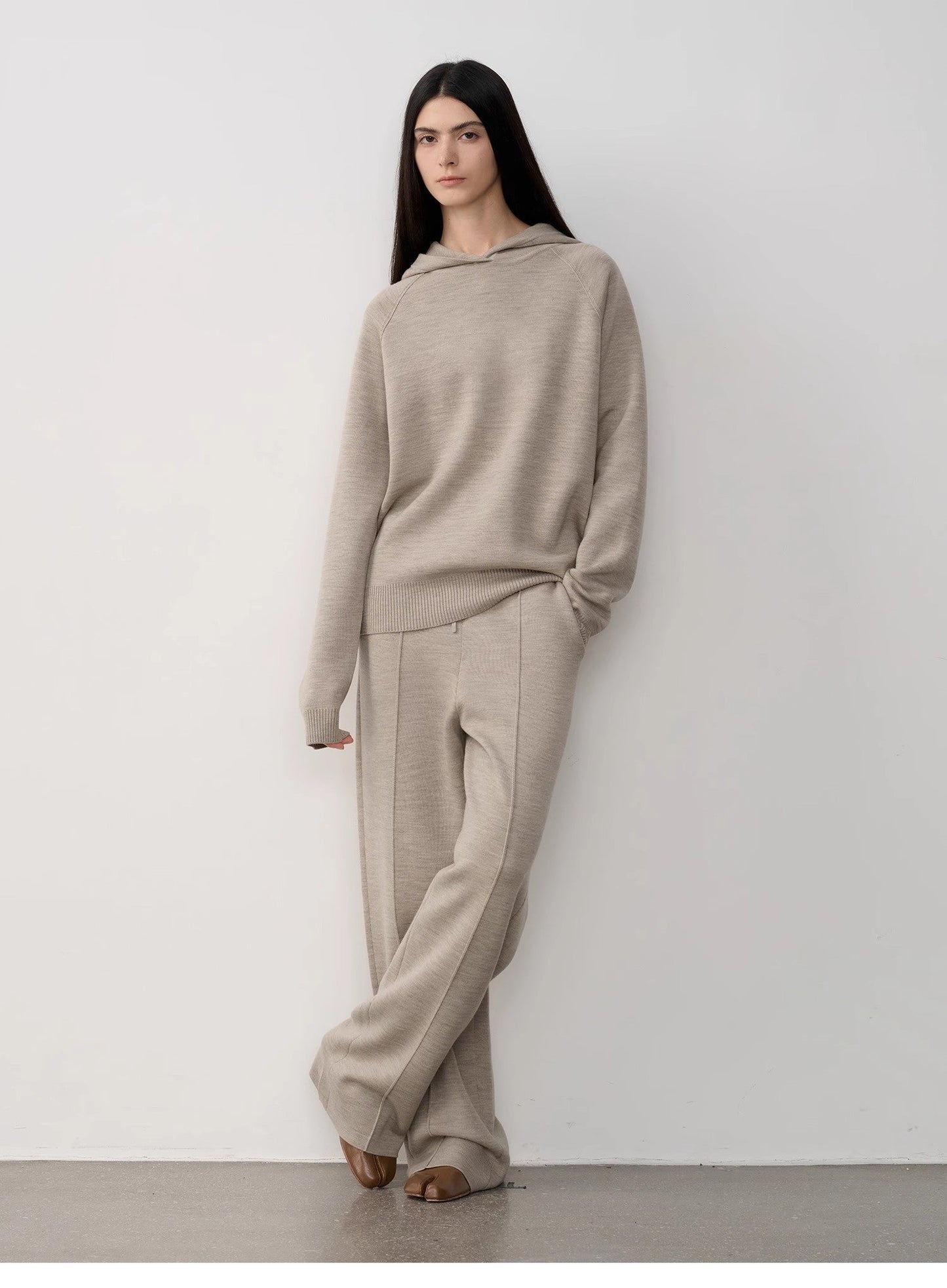 "Urban One" Wool Hooded Knit Outfit