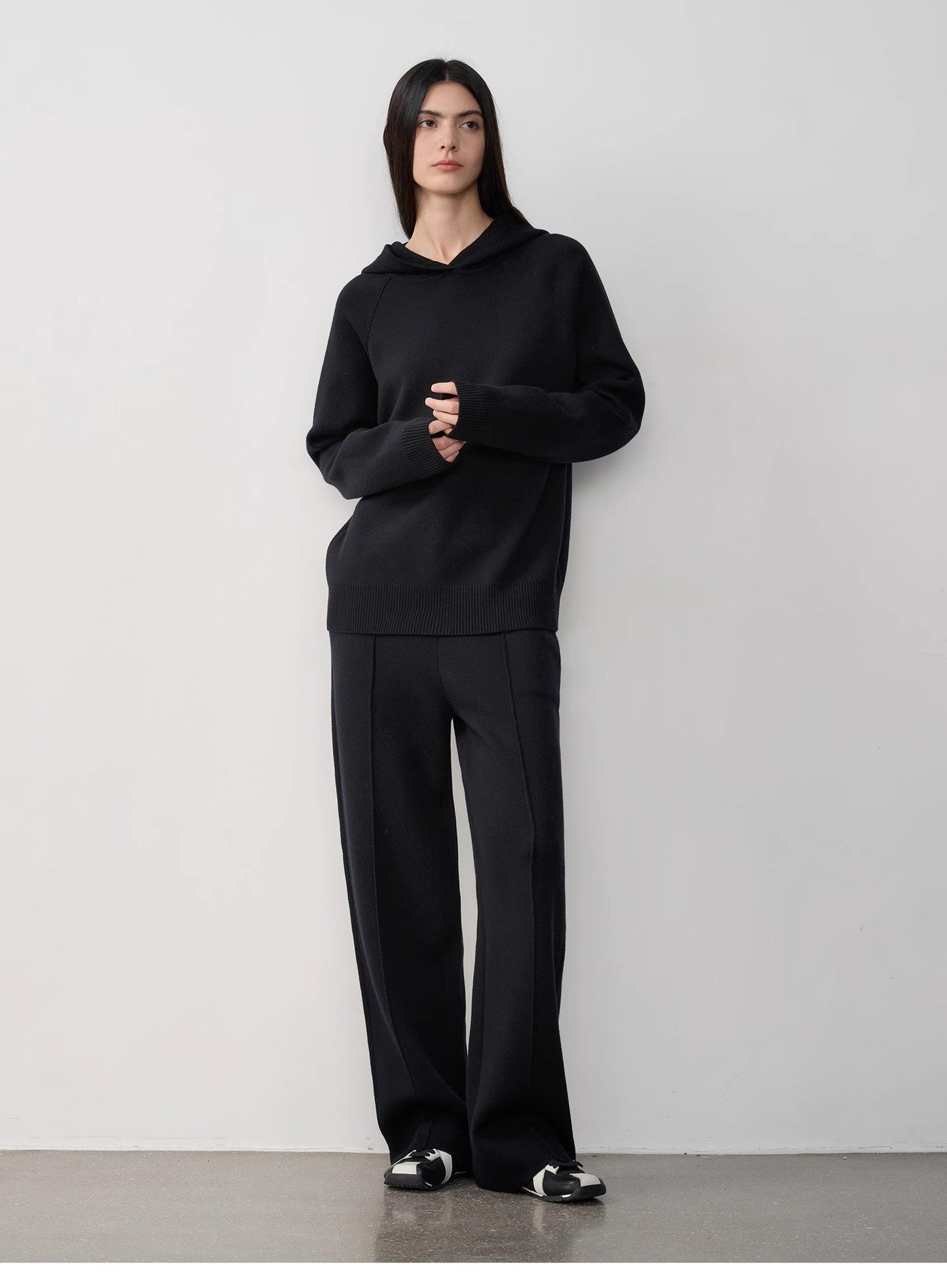 "Urban One" Wool Hooded Knit Outfit