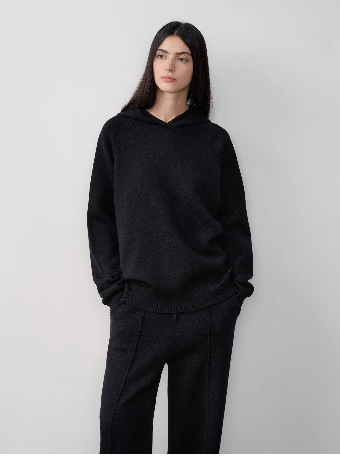 "Urban One" Wool Hooded Knit Outfit