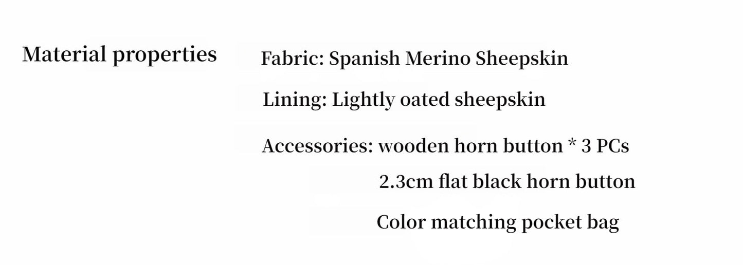 Fireladyfur Women's Long Sheepskin Jacket With Stand Collar“Dreamer”