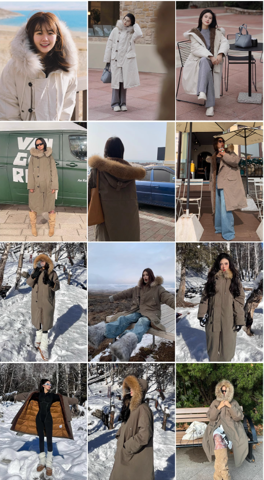 Winter Loose Long Hooded Parka