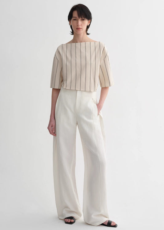 High-Quality, Long-Staple Cotton, Short-Sleeved Shirt for Women