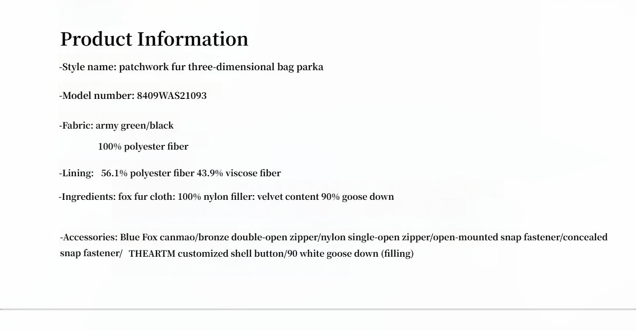 Firelady Fur Women's Parka | Detachable Fox Fur Collar | 90% White Goose Down Fill