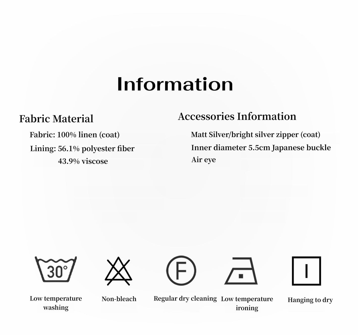 Practical Personality Linen Draped Trapezoidal Jacket"Modern Past"