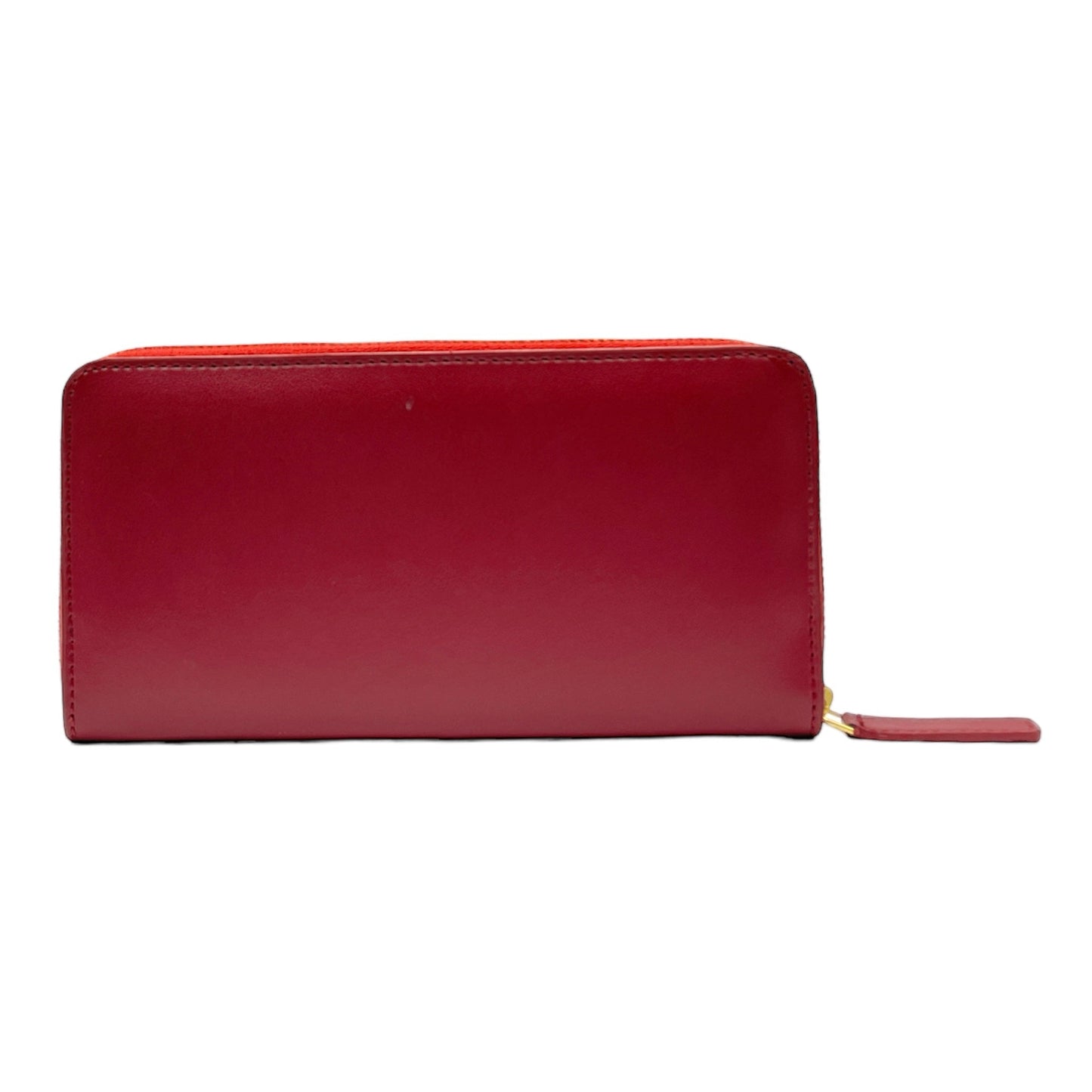 Kivik | Apple Leather Long Zip Wallet - Wine Red