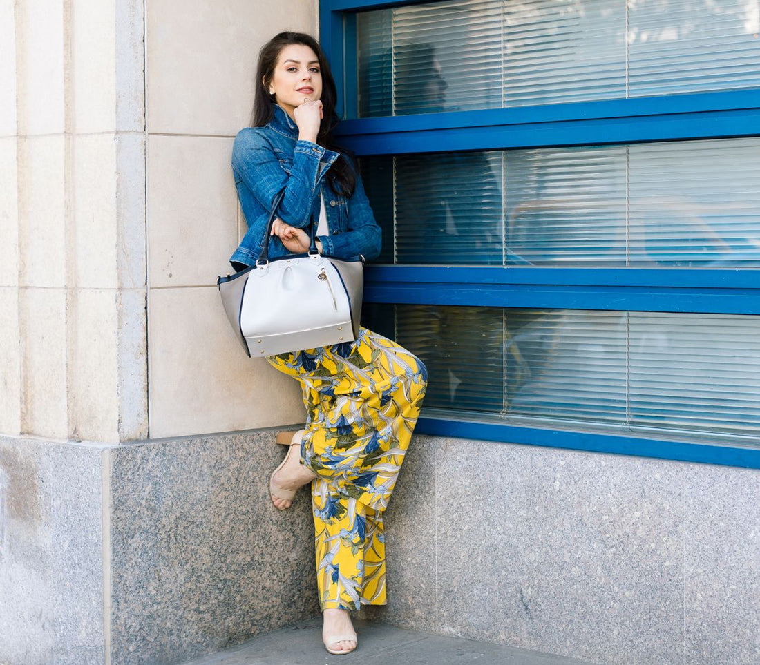 Madison - Beige Trio Croc Vegan Bag