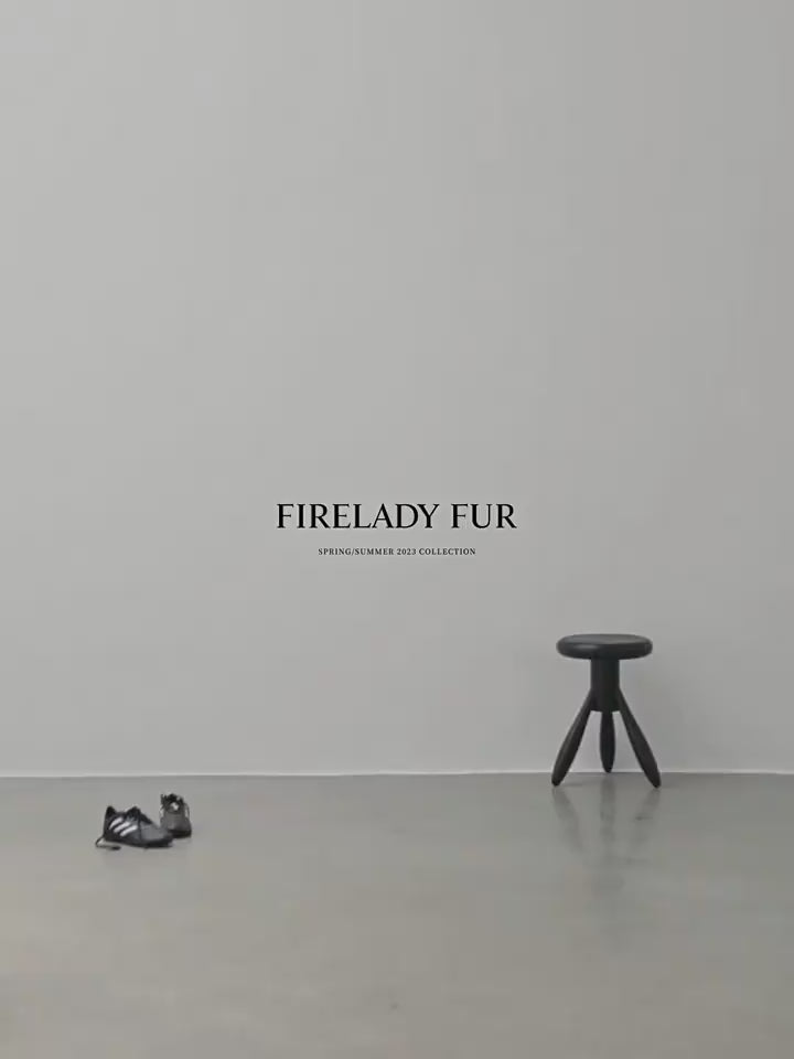 Fireladyfur Women's Finland Saga Fox Fur Fashion Cardigan“Black Sugar”