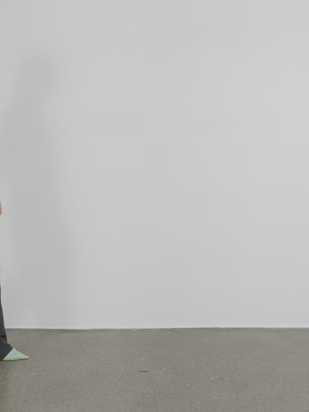 "Free to Run Away" Miu Style Fake Two-Piece Workwear Micro-Flared Casual Pants Low-Waist Slim Zipper Trousers for Women