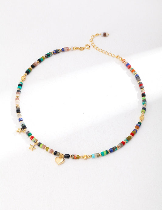 Multicolored Seed Bead Necklace