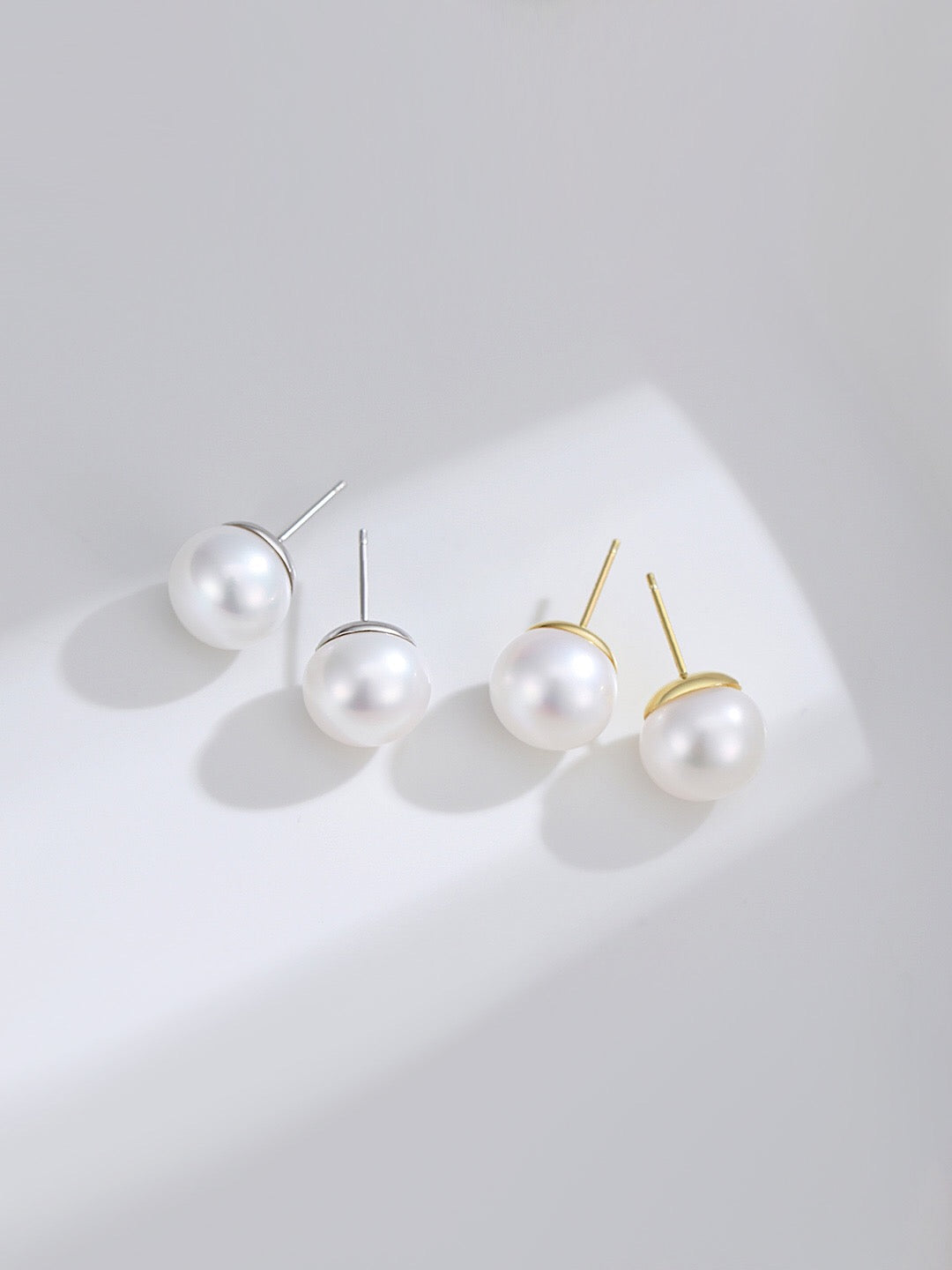 Pure Freshwater Pearl Stud Earrings