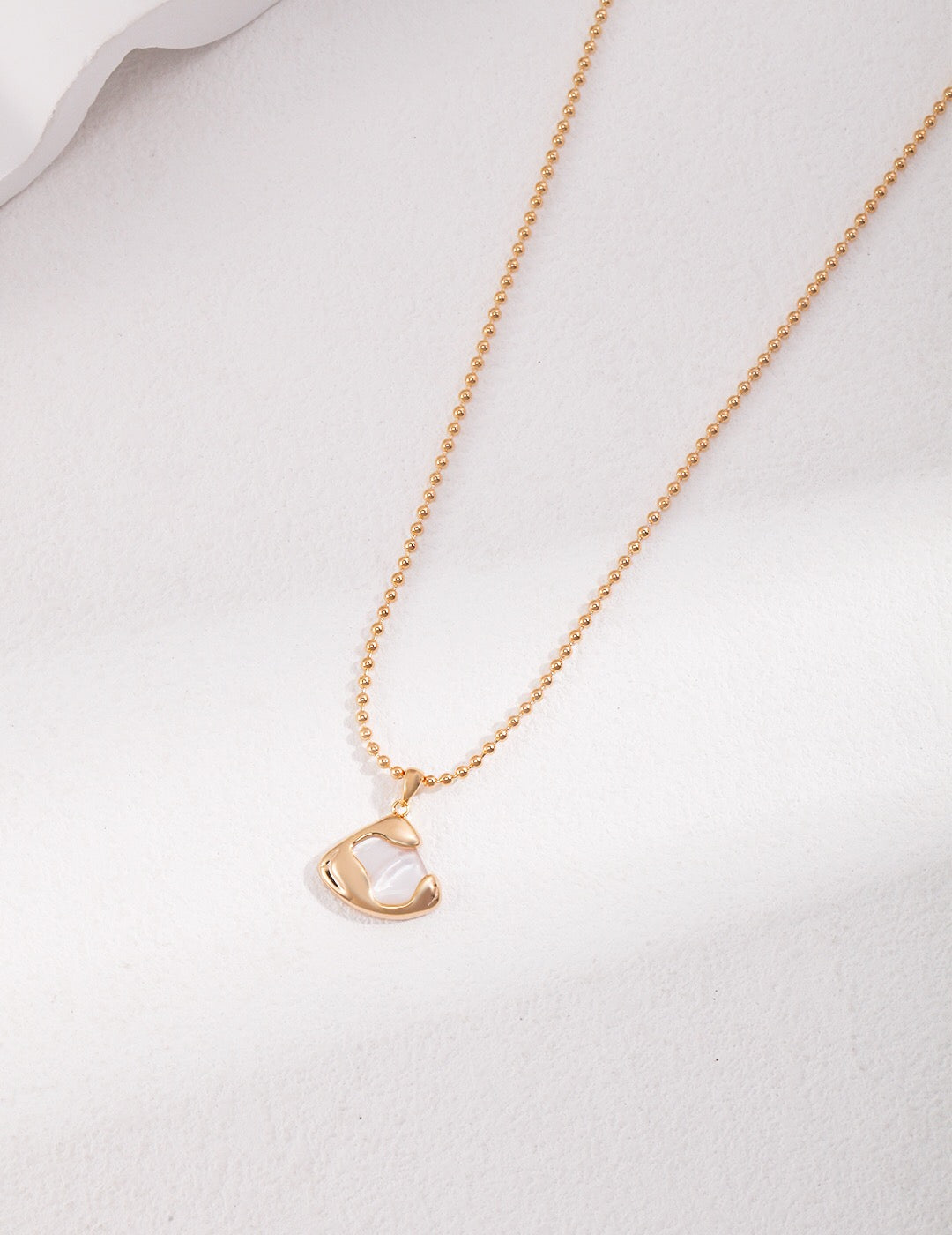 The Ethereal Mother-Of-Pearl Skirt Pendant Necklace