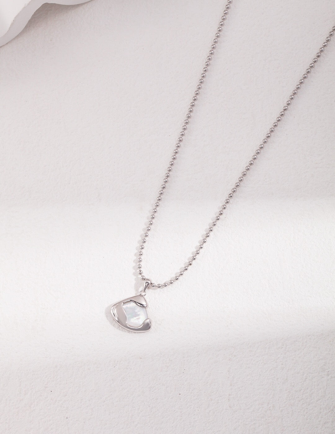 The Ethereal Mother-Of-Pearl Skirt Pendant Necklace