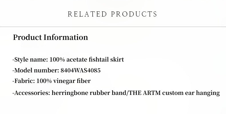 "Extremely Luxurious" Glossy Bias-Cut Elegant Slim Fishtail Skirt