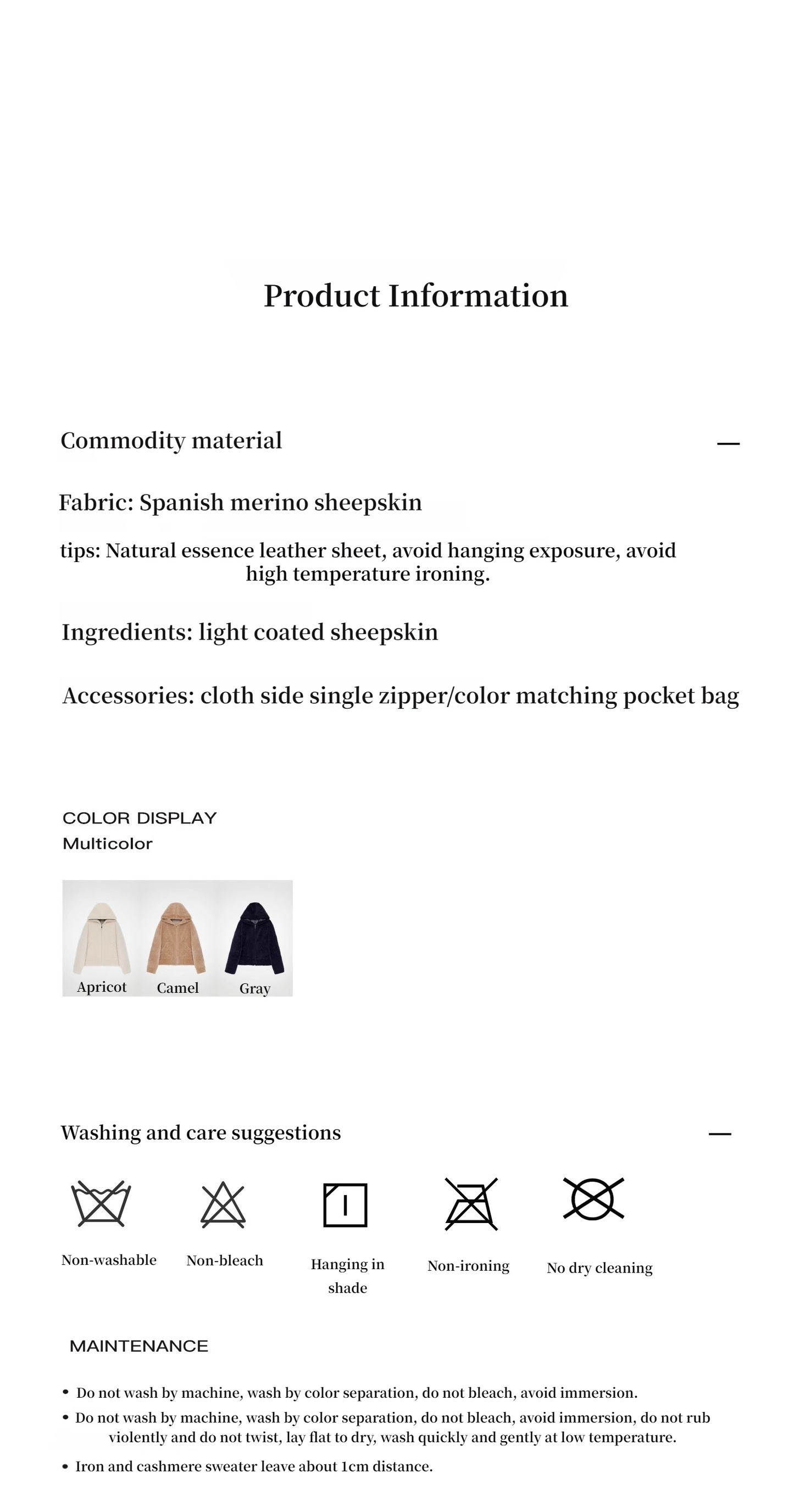 Fireladyfur Women's Hooded Merino Sheepskin Jacket“Bad Boy”