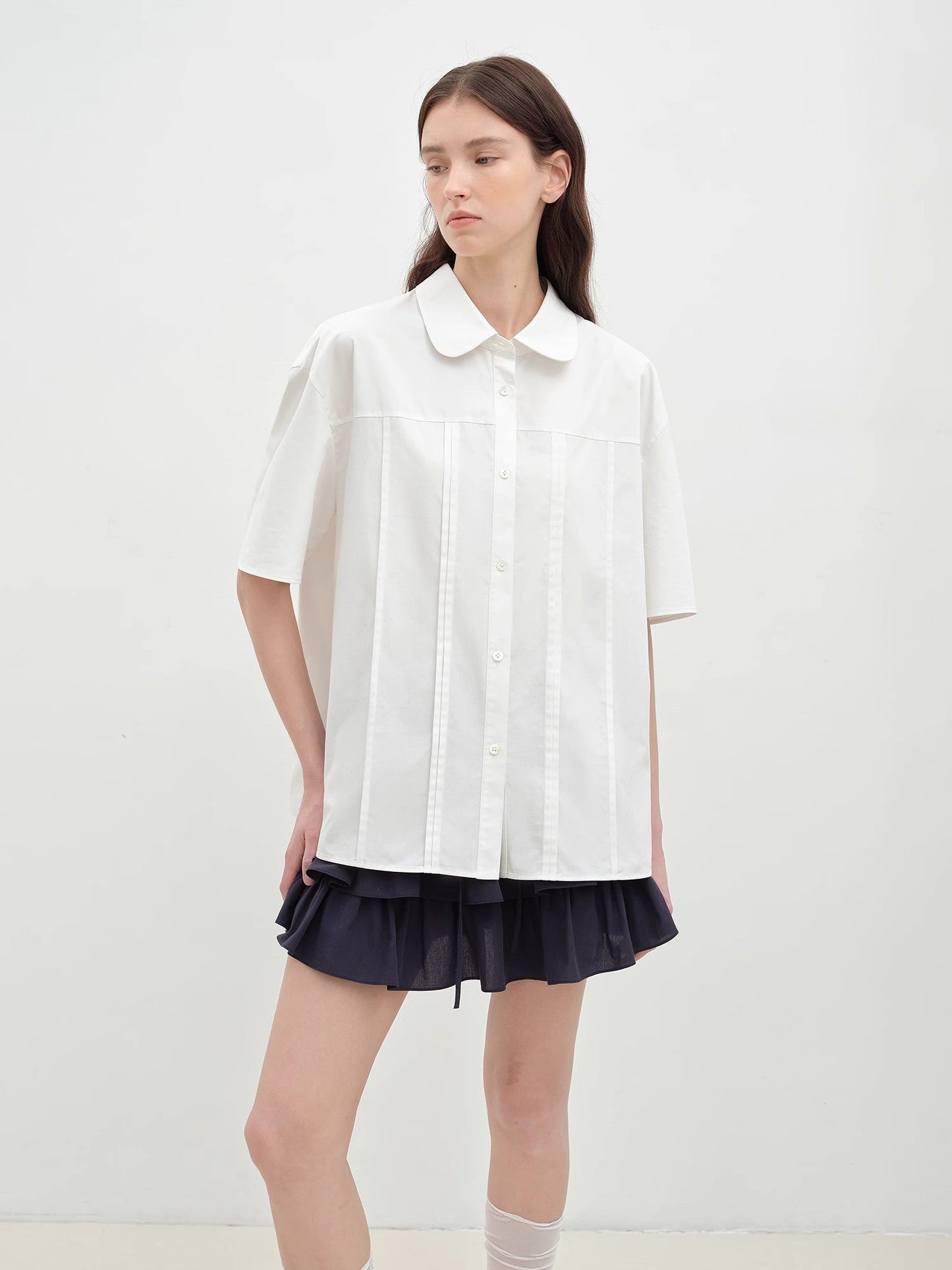 "Sea Salt & Sugar" Cotton Short-Sleeved Shirt