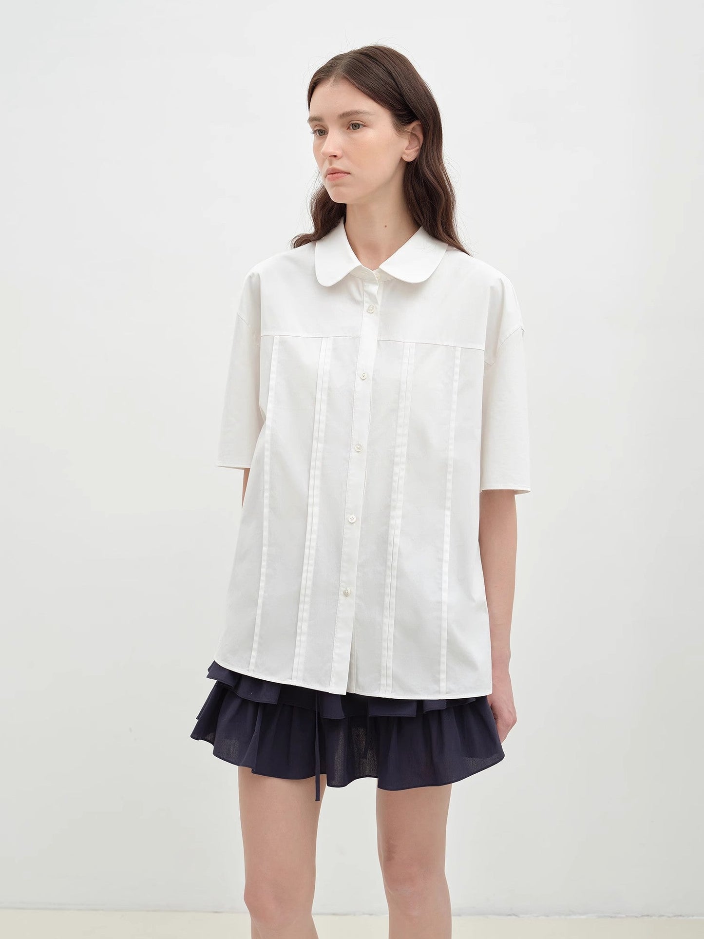 "Sea Salt & Sugar" Cotton Short-Sleeved Shirt