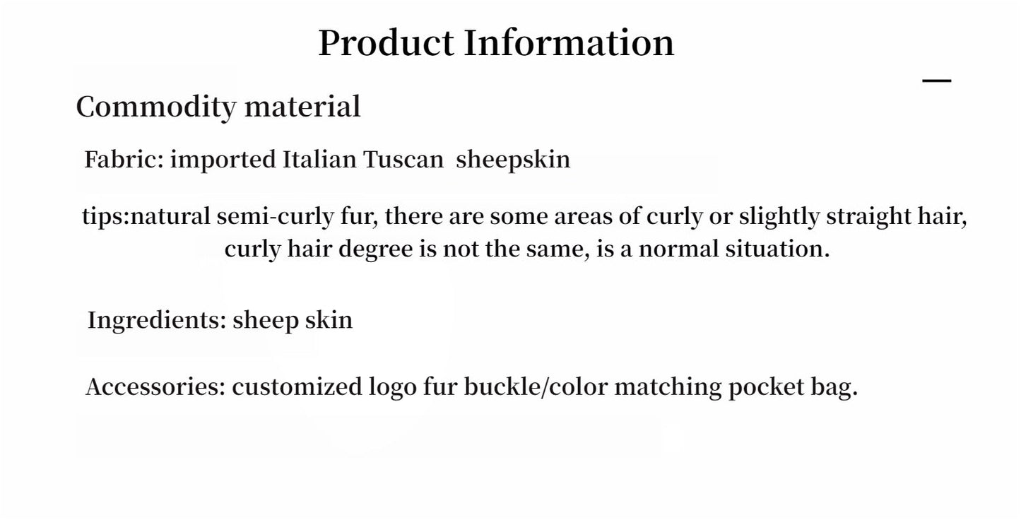 Fireladyfur Women's Black Sheepskin Jacket With Tuscan Fur"My Little Curly"
