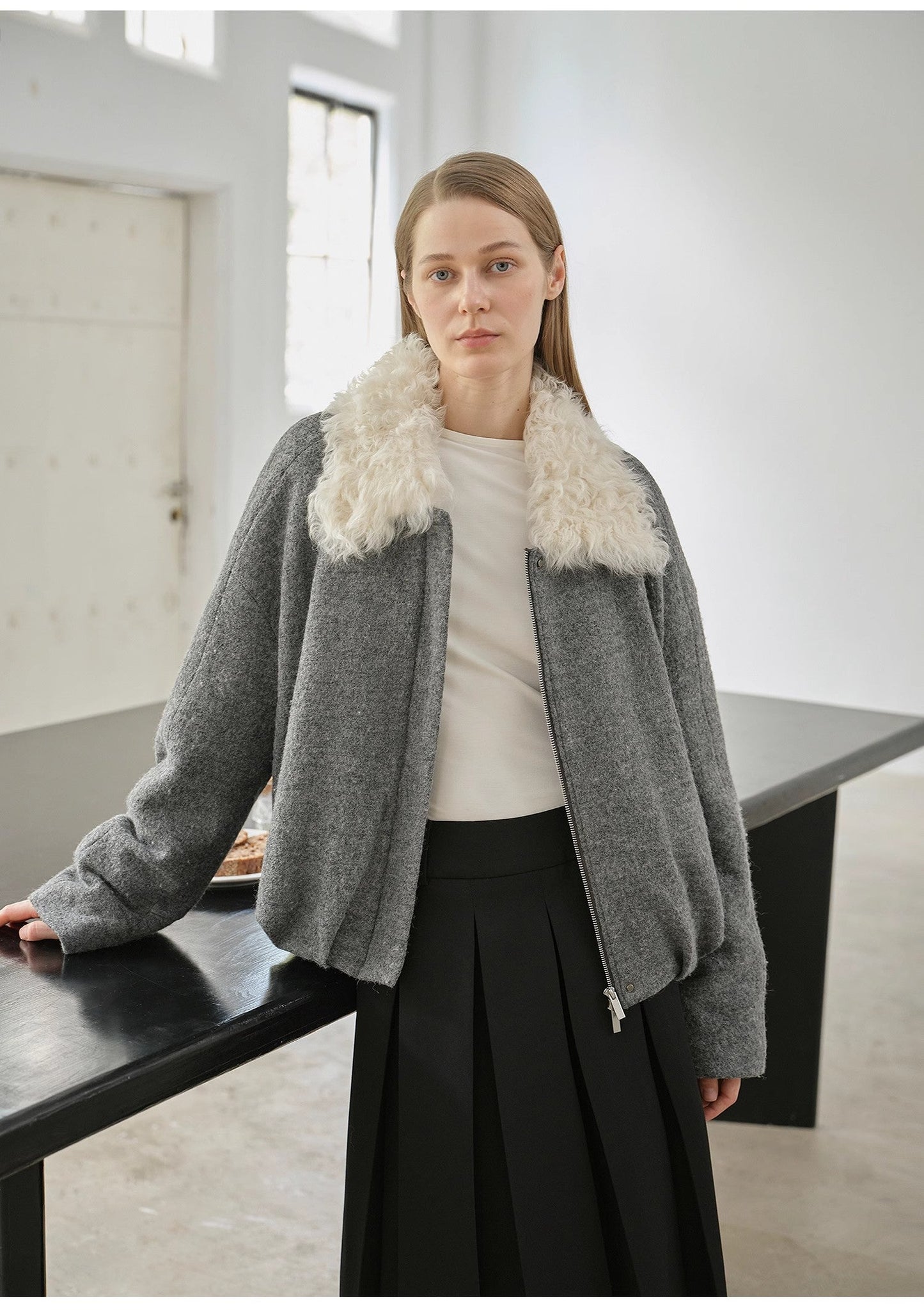 Fireladyfur Women's Parka With Tuscan Fur Collar & Removable Lining"Johnny"