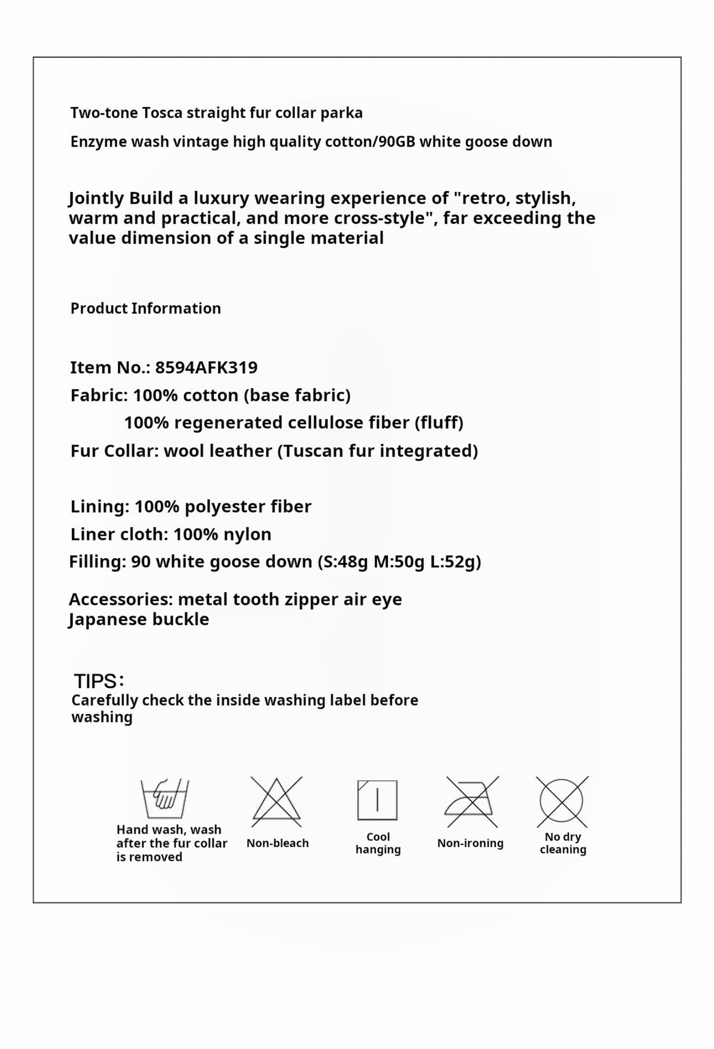 Firelady Fur Women's Parka Fur Coat Two-Tone Totakrug Down Jacket “Song of the North”