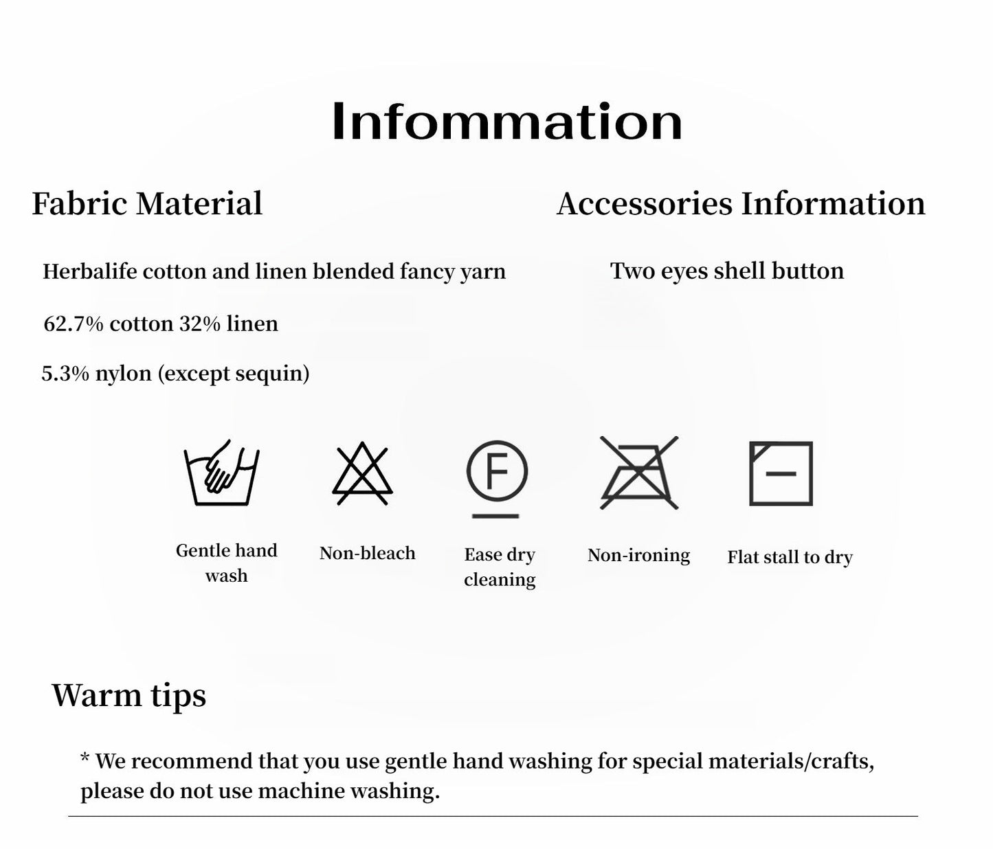 "Minimalist Light Gap" Cotton and Linen Blend Sequined Henley Neck Short Sleeve T-Shirt