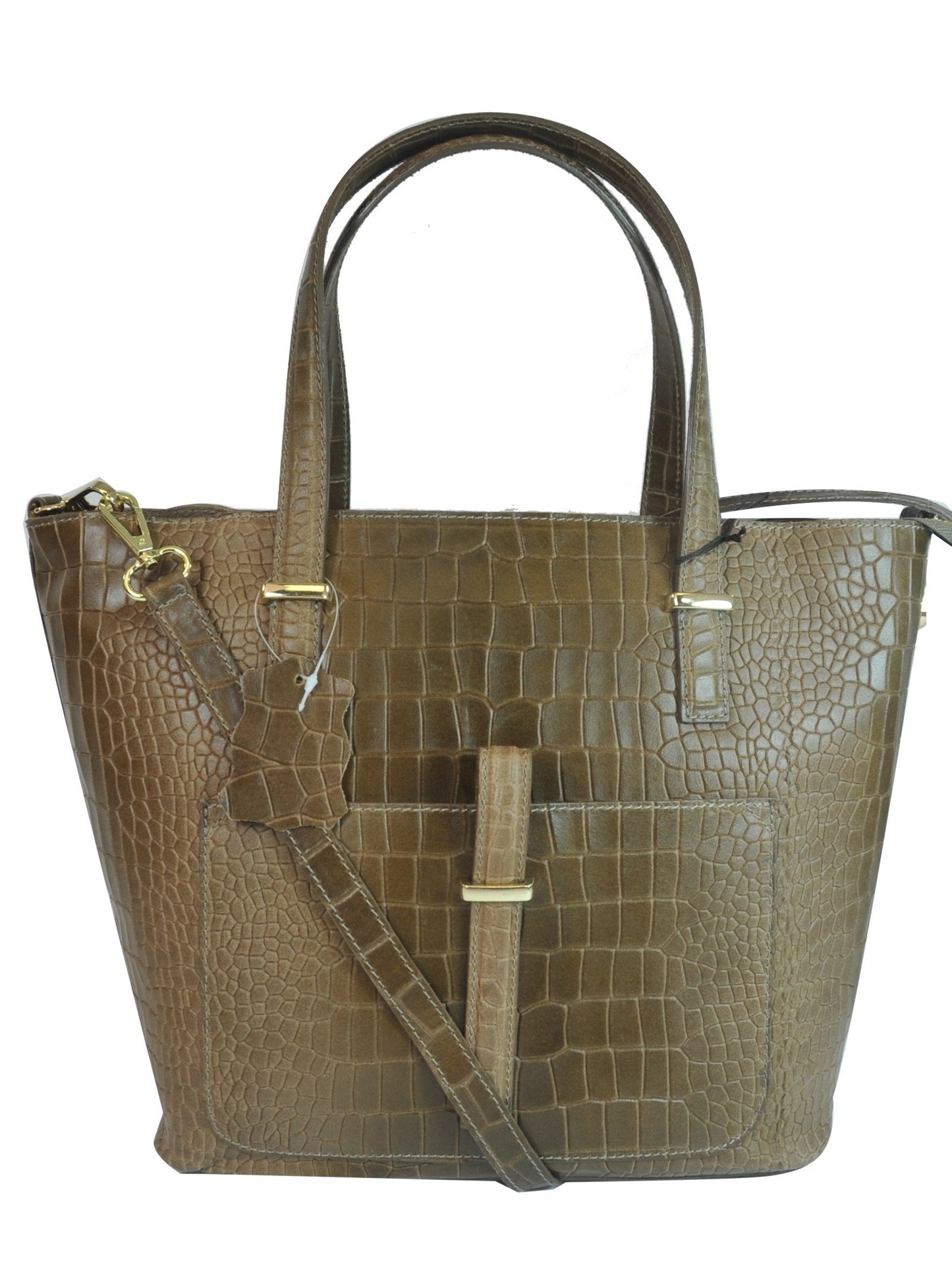 Misty Croci Beau Leather Tote - Made in Italy