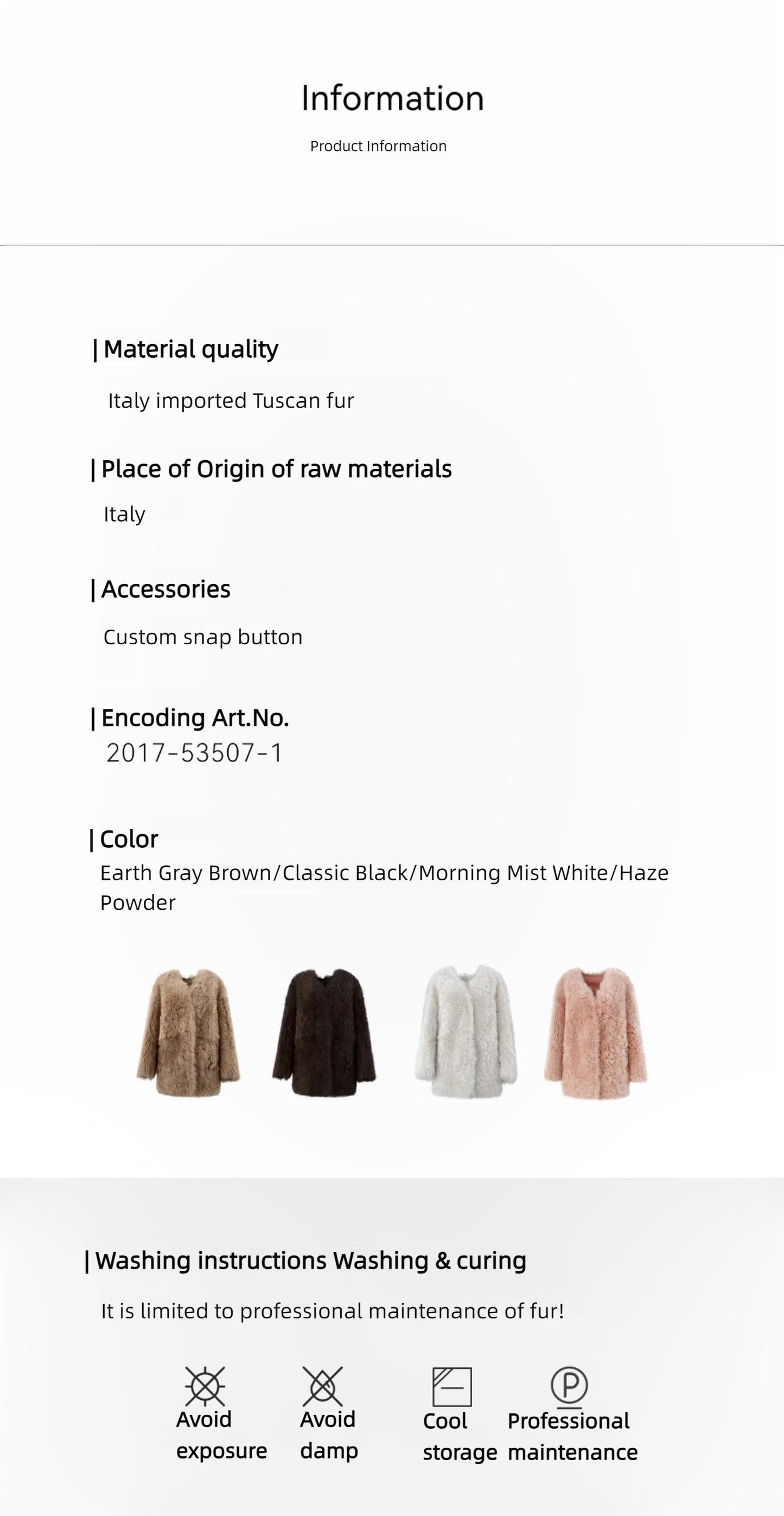 Fireladyfur Women's Tuscan Sheepskin Winter Coat“Peach Oolong”