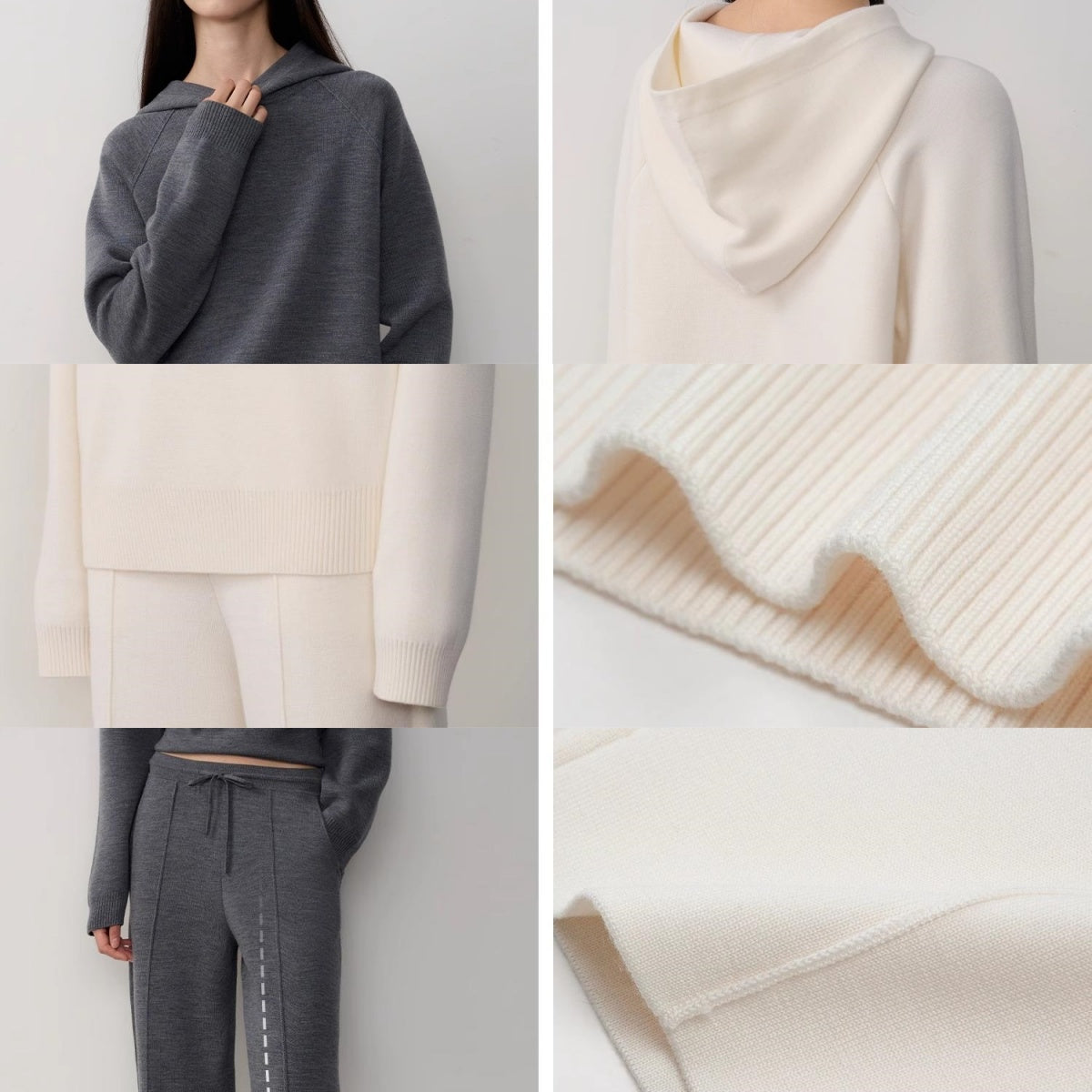 "Urban One" Wool Hooded Knit Outfit