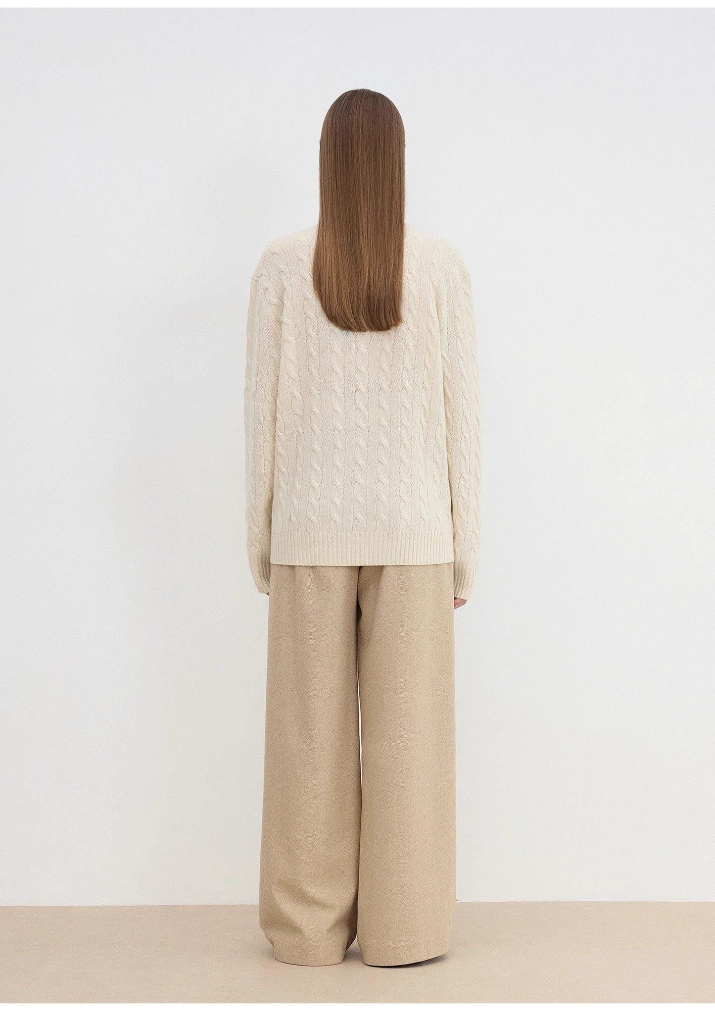 "Leisure Moments" Classic Low-Waisted Loose Casual Straight Pants Exquisite Fashion Sense Casual Pants for Women