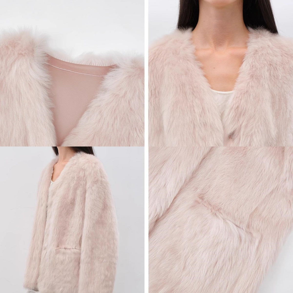 Babylon Phantom Nights Tuscan Sheepskin Pink Coat