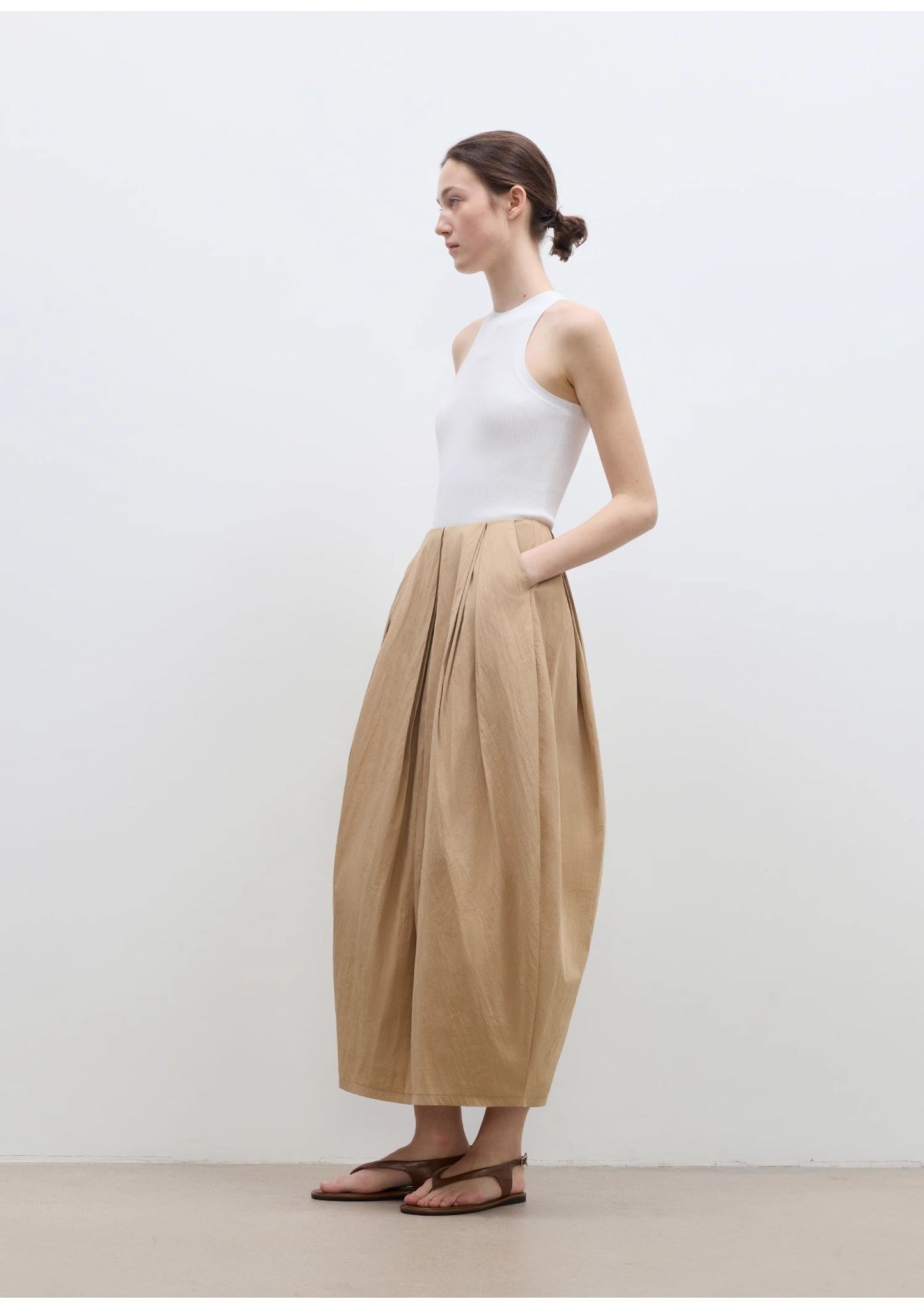 "Peninsula Art" Styling Flower Bud Skirt High Waist Skirt for Women