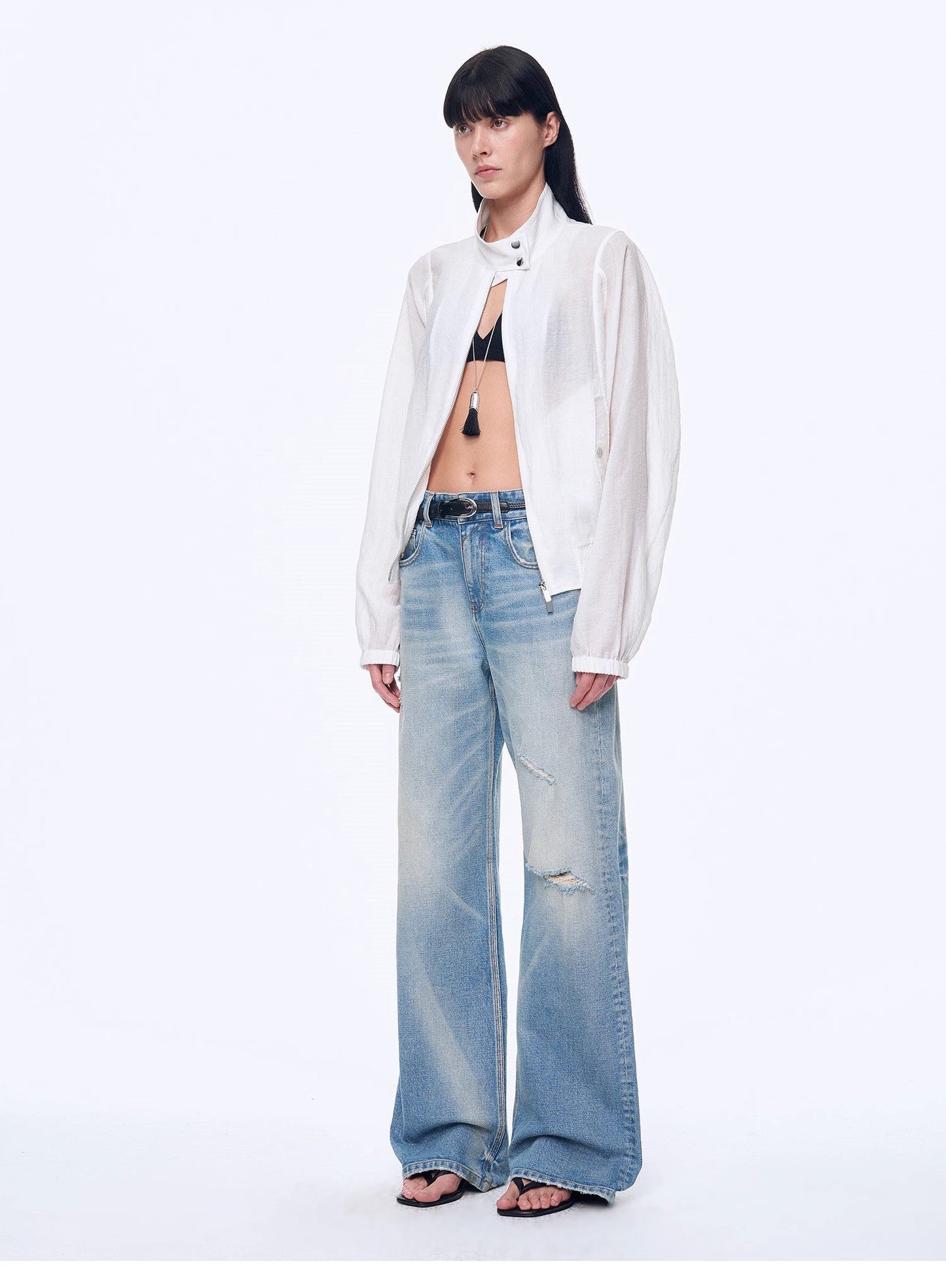 Lightweight Outdoor Half-Stand Collar Raglan Sleeve Jacket