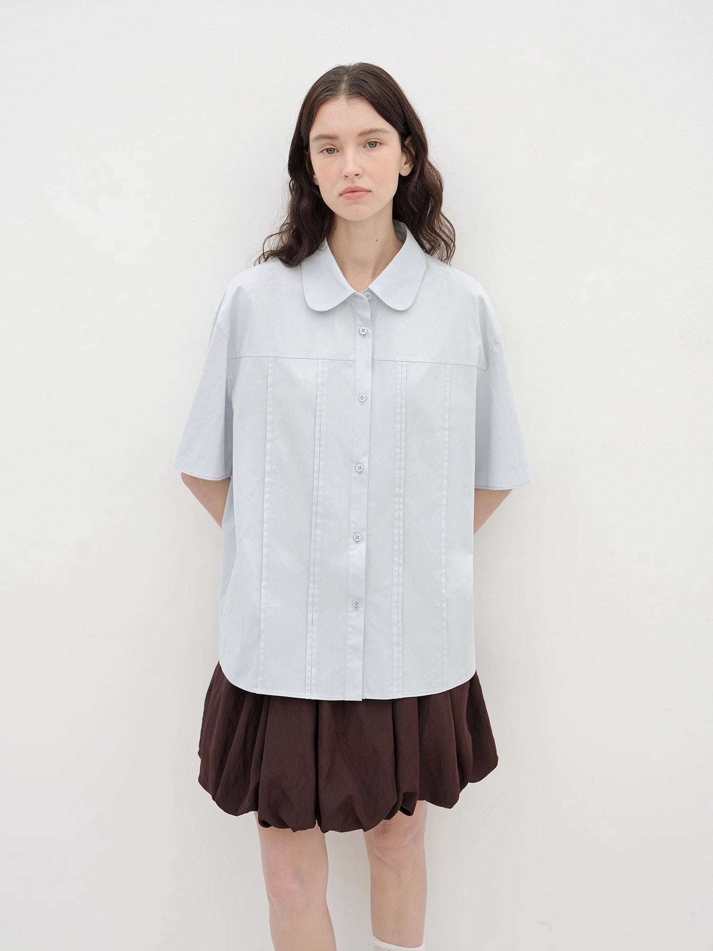 "Sea Salt & Sugar" Cotton Short-Sleeved Shirt
